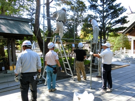 平成30年　秋まつり前日の準備風景