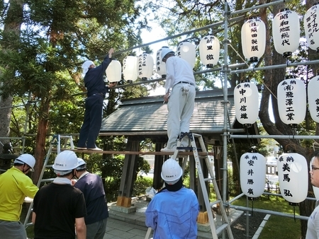 平成30年 秋まつり前日の準備風景