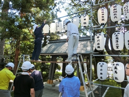 平成30年　秋まつり前日の準備風景