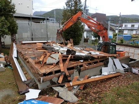 平成30年9〜10月 西野神社神楽殿 解体工事