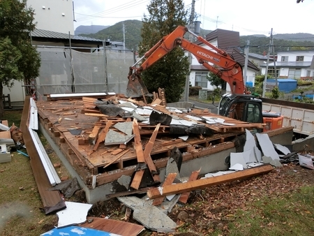 平成30年9～10月　西野神社神楽殿 解体工事