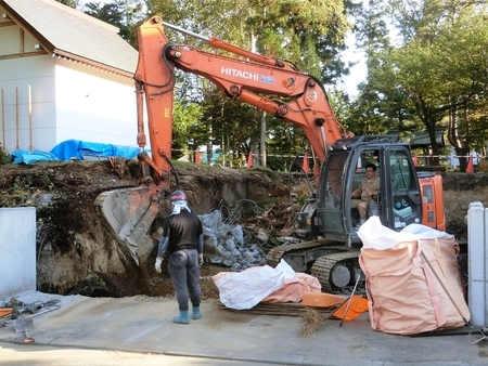 平成30年9〜10月　西野神社神楽殿 解体工事