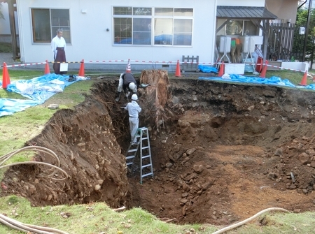 平成30年 西野神社儀式殿基礎工事