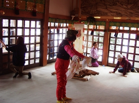 西野神社 煤払い（平成30年12月）