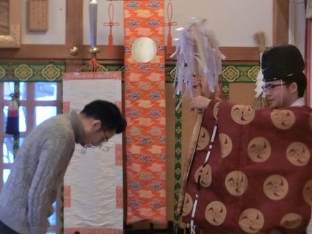 平成31年 西野神社 新年祈祷の様子