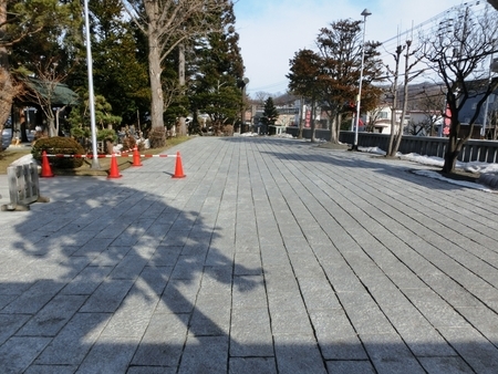 平成31年3月14日の西野神社境内