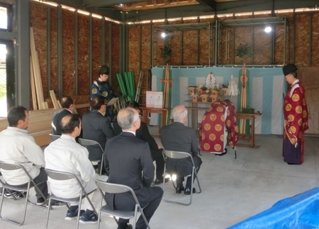 平成31年4月　西野神社儀式殿 上棟祭