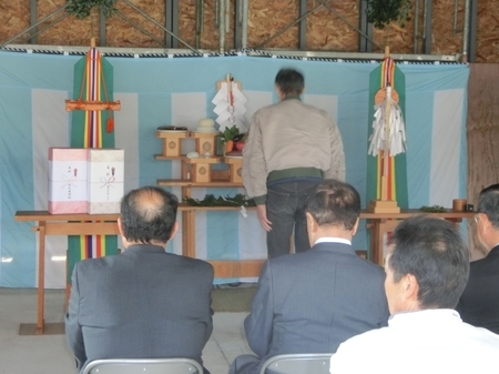 平成31年4月　西野神社儀式殿 上棟祭