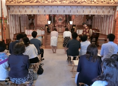 西野神社での御祈祷