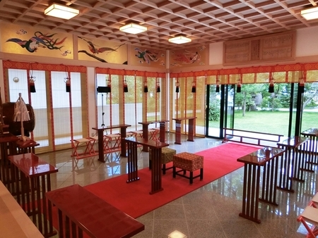西野神社 儀式殿内(結婚式仕様)