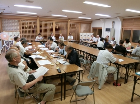 令和元年 西野神社秋まつりに向けての総代会