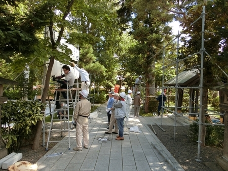 令和元年 西野神社秋まつりの準備風景