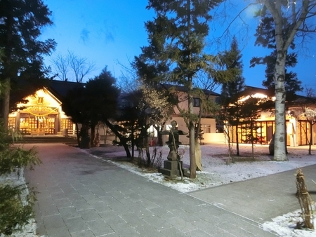 令和元年12月　西野神社境内のライトアップ