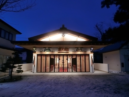 令和元年12月 西野神社境内のライトアップ