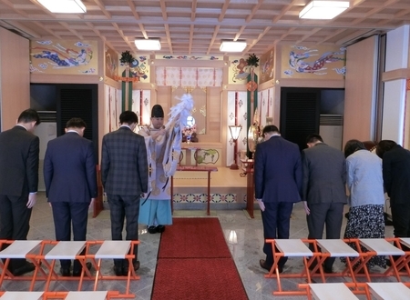 令和２年１月　西野神社 新年祈祷（儀式殿）