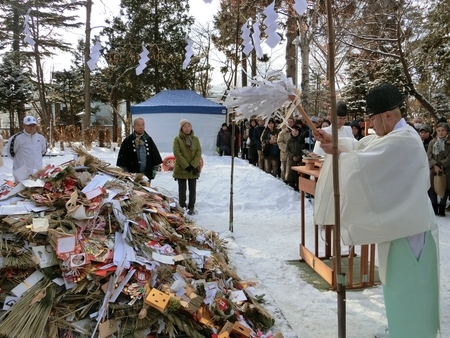 令和2年 西野神社 古神札焼納祭