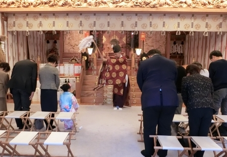 西野神社　御祈祷での修祓