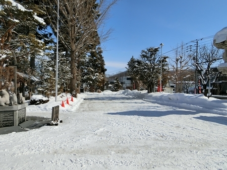 3月上旬の西野神社境内