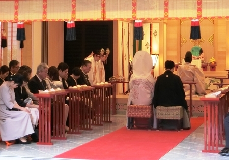 神前結婚式 (西野神社儀式殿)