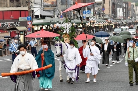 令和2年 祇園祭 渡御の様子