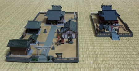 建物コレクション「神社」と「神社B」の比較