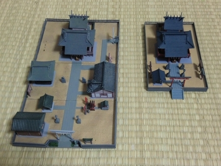 建物コレクション「神社」と「神社B」の比較