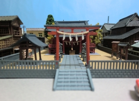 建物コレクション「神社B」とジオラマ