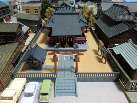 建物コレクション「神社B」とジオラマ