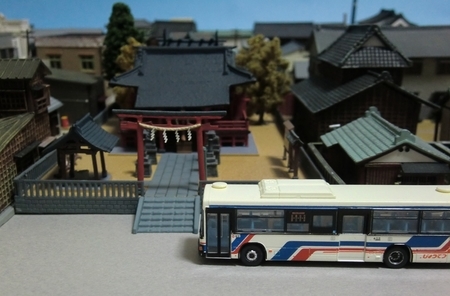 建物コレクション「神社B」とジオラマ