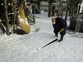 令和２年末の西野神社　融雪機起動