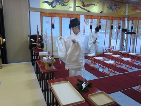 令和2年　西野神社師走大祓式（疫病対策 参列者無し）