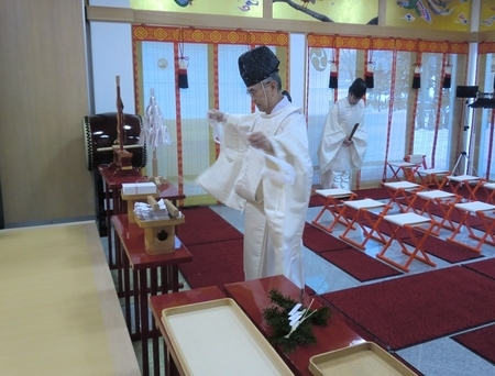 令和2年 西野神社師走大祓式(疫病対策 参列者無し)
