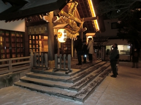 令和3年 西野神社元日 拝殿向拝