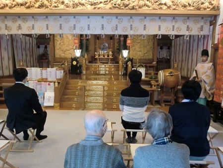 令和3年 西野神社三が日　社殿での御祈祷