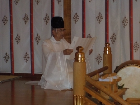 令和3年 西野神社 夏越大祓式(社殿内での神事)