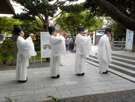 令和3年 西野神社 夏越大祓式(茅の輪くぐりの神事)