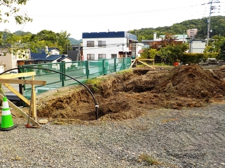 西野神社参集殿 建設工事中