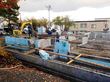 西野神社参集殿 建設工事中