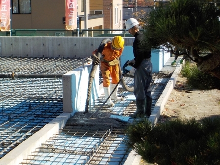 西野神社参集殿 建設工事中