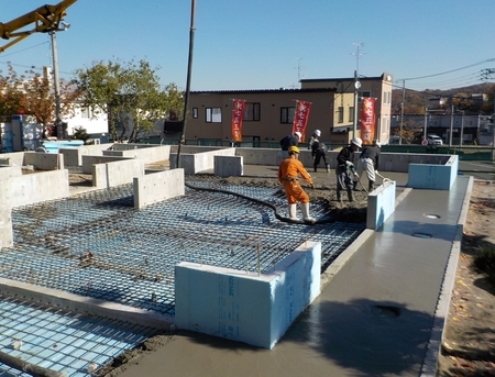 西野神社参集殿 建設工事中