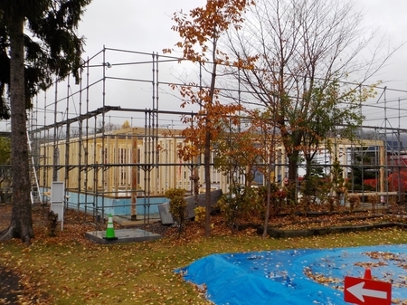 西野神社参集殿 建設工事中