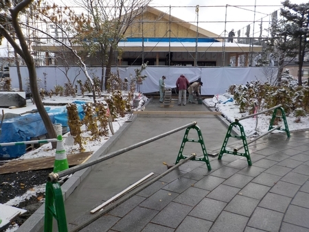 西野神社参集殿 建設工事中