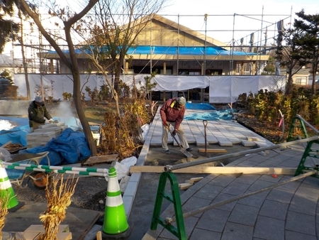 西野神社参集殿 建設工事中