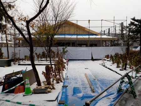 西野神社参集殿 建設工事中