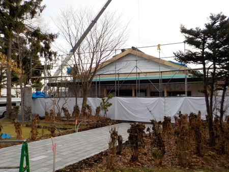 西野神社参集殿 建設工事中