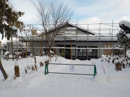 西野神社参集殿 建設工事中