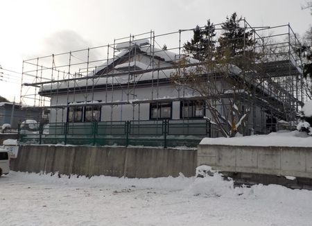 西野神社参集殿 建設工事中