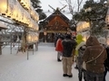 令和4年 正月の西野神社拝殿 令和4年 正月の西野神社拝殿