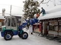 令和4年1月 西野神社 授与所屋根の雪下ろし