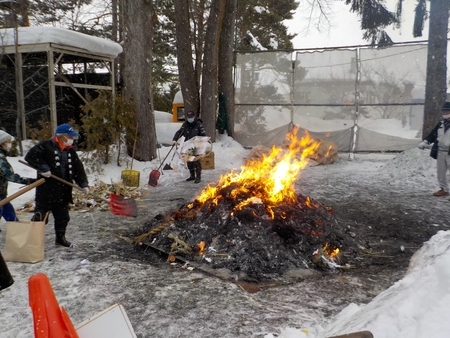 令和4年　西野神社 どんど焼き